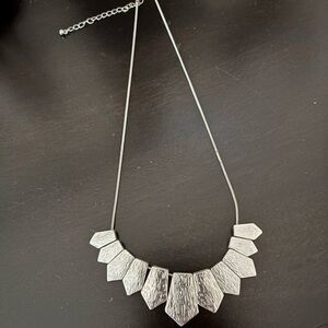 Elegant Silver Geometric Necklace